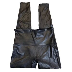 Spanx Women's Faux Leather Leggings Size XL -‎ Black